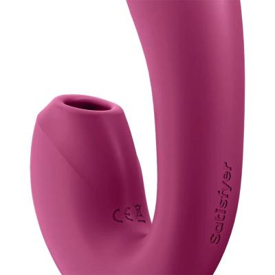 Satisfyer - Sunray Stimulator And Vibrator App Red 2