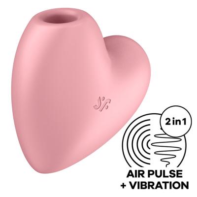 Satisfyer - Cutie Heart Air Pulse Stimulator &Amp; Vibrator 1