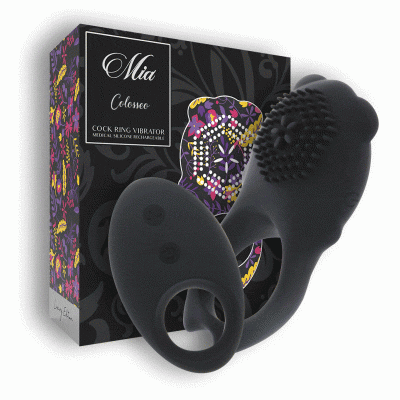 Mia - Colosseo Cock Ring Remote Control Black 1