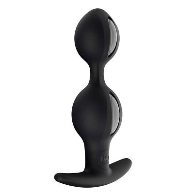 Fun Factory - B Balls Duo Anal Plug With Motion Grey Black 2