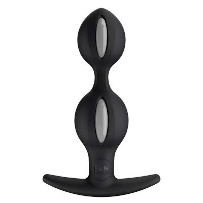 Fun Factory - B Balls Duo Anal Plug With Motion Grey Black 1