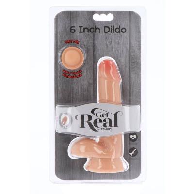 Get Real - Dual Density Dildo 17 Cm Balls Skin 2