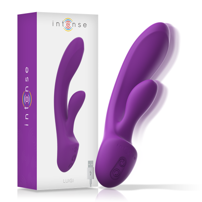 Intense - Luigi Rabbit Vibrator Liquid Silicone Purple 2