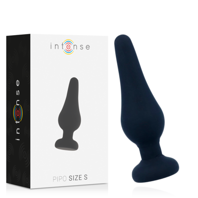 Intense - Anal Plug Pipo S Black Silicone 9.8 Cm 1