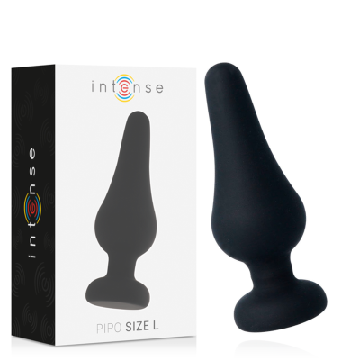 Intense - Anal Plug Pipo L Black Silicone 13 Cm 1