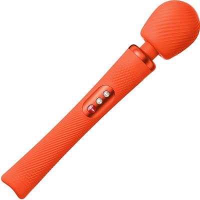 Fun Factory - Vim Silicone Rechargeable Vibrating Weighted Rumble Wand Sunrise Orange 1