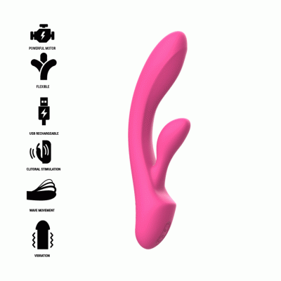 Intense - Luigi Rabbit Vibrator Pink Liquid Silicone 1