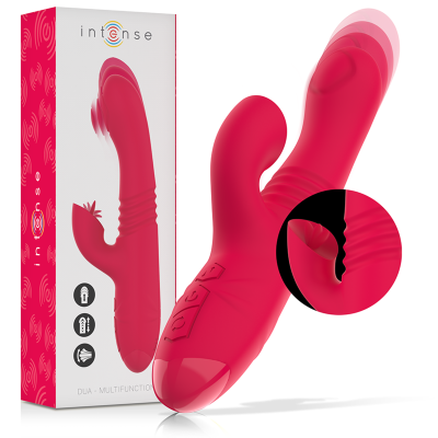 Intense - Dua Multifunction Rechargeable Up &Amp; Down Vibrator With Red Tongue 2