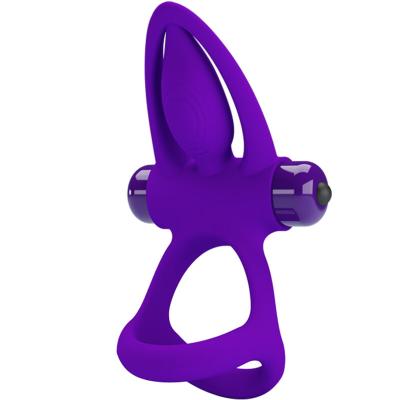 Pretty Love - Vibrator Ring 10 Vibrations Violet Silicone 1