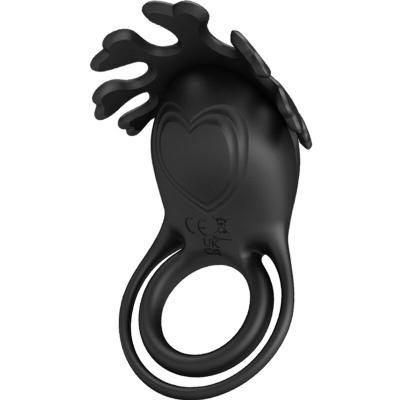 Pretty Love - Ruben Vibrator Ring 7 Vibrations Black Silicone 1