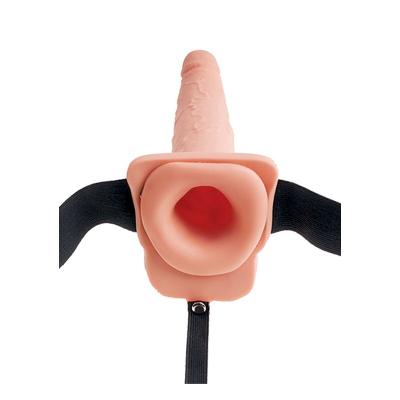 Fetish Fantasy Series - Adjustable Harness Realistic Penis With Balls Squirting 19 Cm 2