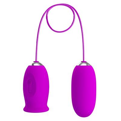 Pretty Love - Daisy Dual Egg Rechargeable Vibrator Purple 1