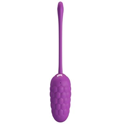 Pretty Love - Vibrating Egg With Purple Rechargeable Marine Texture 1