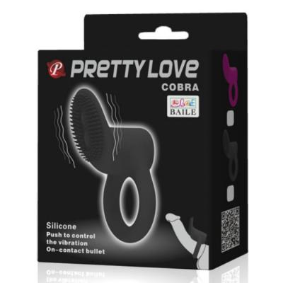 Pretty Love - Cobra Vibrator Ring Black 1