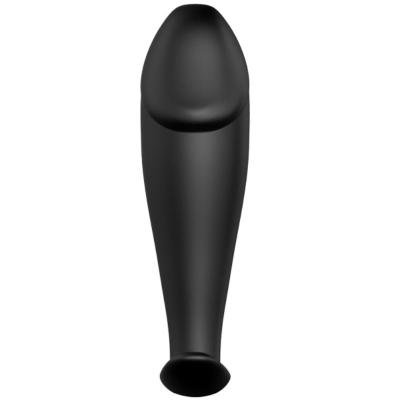 Pretty Love - Silicone Anal Plug Penis Form And 12 Vibration Modes Black 2