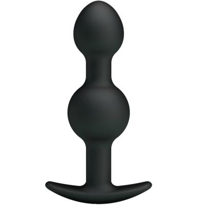 Pretty Love - Special Stimulation Silicone Anal Balls 10.3 Cm Black 1