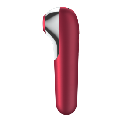 Satisfyer - Dual Love Vibrator And Suctioner With Pulsed Air Red 2