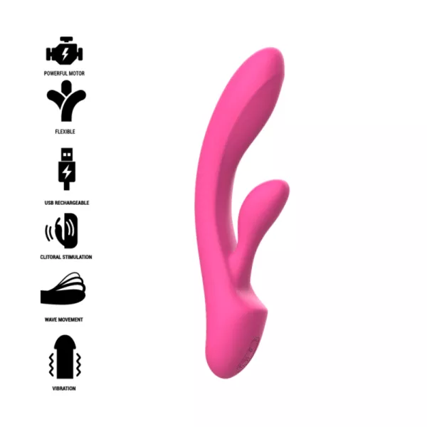 Intense - Luigi Rabbit Vibrator Pink Liquid Silicone 1