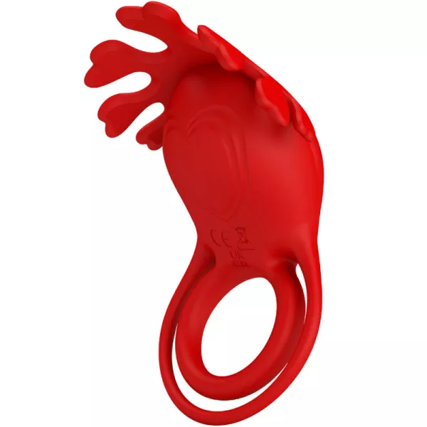 Pretty Love - Ruben Vibrator Ring 7 Vibrations Silicone Red 2